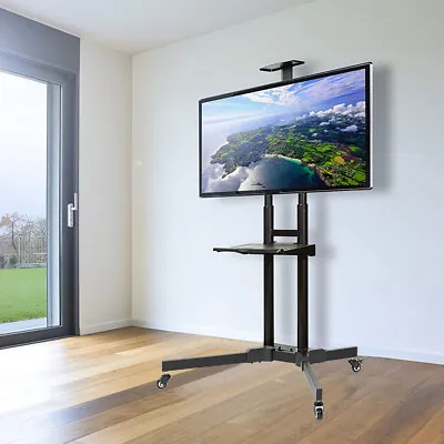 Heavy Duty Mobile TV Stand Rolling TV Cart Stand With Wheel F 32-70  Flat Screen • $75.92