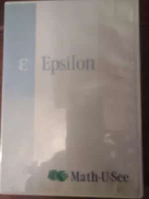 Math-U-See Epsilon Set Just The DVD (older Edition) • $14.99