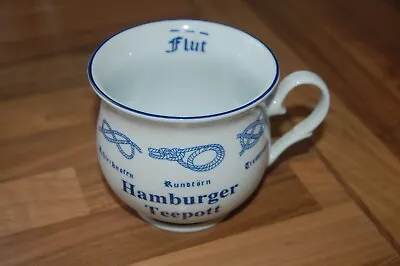 Bone China Blue Nautical Marine Peter Menk   HAMBUGER TEEPOTT   Knots Mug  (NEW) • £9.50