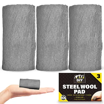 1-10M Steel Wire Wool Roll Grade 0000 Super Ultra Fine For Rats Mice Top Quality • £9.99