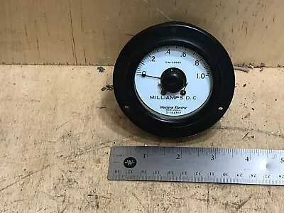 Western Electric D-164707 1 MA Meter WE Disk Recording Tube Amplifier US Navy • $36