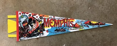 Vintage Memphis Souvenir Pennant -- New Deadstock • $22