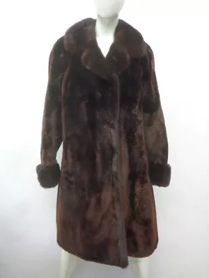 Excellent Arctic Beaver & Mink Fur Coat Jacket Women Woman Size 8 Medium • $505.75