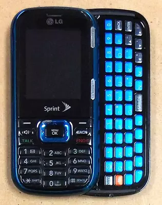 LG Rumor 2 II LX265 - Blue And Black ( Sprint ) Rare Cellular Slider Phone • $42.49