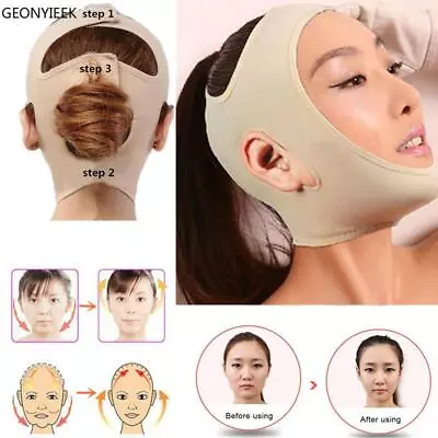 $8.50 • Buy V Shape Mask Face Slim Chin Check Neck Lift Peel-off Mask Facial Thin Face Slimm