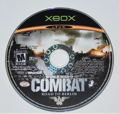 XBOX LIVE NTSC World War II Combat Road To Berlin ACCEPTABLE CONDITION DISC ONLY • $7.99