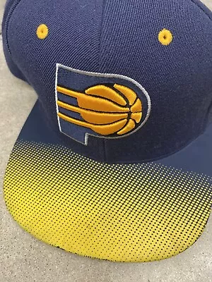 Indiana Pacers Men’s Hat Blue By Mitchell And Ness Snapback One Size Feet Most. • $17.99