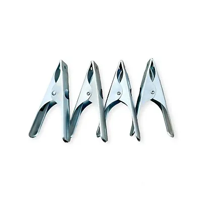 4X Strong Metal Market Stall Spring Clamps Clips For Clamping Tarpaulins 6MM • £7.20