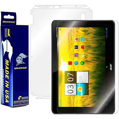 $18.07 • Buy ArmorSuit MilitaryShield Acer Iconia Tab A200 Screen Protector + Full Body Skin