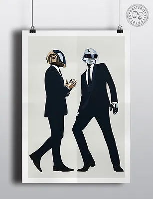 DAFT PUNK - Minimalist Music Poster Minimal Print Wall Art Posteritty Get Lucky • £4.50