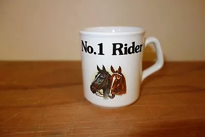 Vintage Horse Riding Racing Mug No 1 Rider Equestrian Coffee Tea Novelty • £7.50