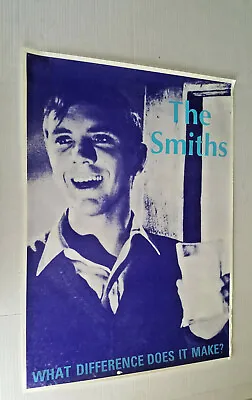 THE SMITHS Poster What Difference Does It Make 33.5  X 24.5  UK Rough Trade 1984 • $1847.62