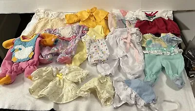 Huge Lot Of VTG Coleco Cabbage Patch Kids Premie Baby Clothes 11 Pieces Outfits • $49.99