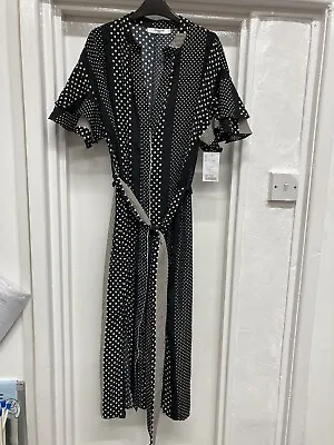 Ladies Sweewë Paris Polka Dot Black And White Dress Size S BNWT RRP £16.99 • £5.99