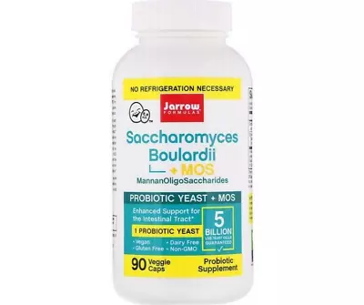 Jarrow Formulas Saccharomyces Boulardii + MOS 90 Caps | Probiotic + Prebiotic • £28.99