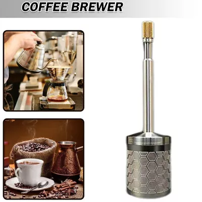 French Coffee And Tea Press Maker Stainless Steel Full Bodied Coffee Press • £11.16