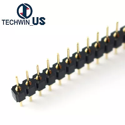 10PCS Single Row 40Pin 2.54mm Round Male Pin Header Machined J8 L3US • $3.41