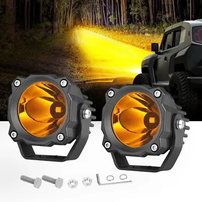 For Can-am Polaris Ranger 2.6Inch Amber Led Driving Light Pod Spot Offroad Truck • $49.99