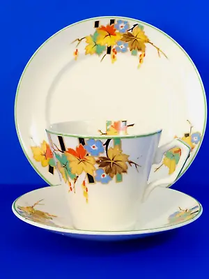 ART DECO TRIO  Cup Saucer & Side Plate • £14.99