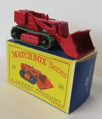 1960s Matchbox Regular Wheels #58 Drott Excavator In Original Box Lesney England • $14.94