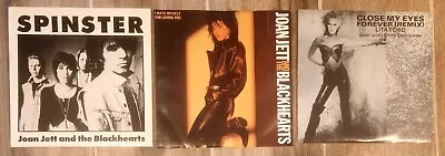 Lot Of 3 Rare Hard Rock Vinyl JOAN JETT LITA FORD OZZY 45s Runaways Picture... • $8.88