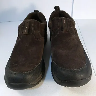 LL Bean Men's Brown Suede Slip On Comfort Moccasin Loafer Shoes Size 11.5 Med. • $27.99