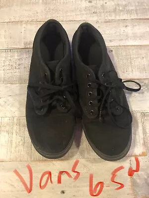 Womens VANS Off The Wall Tennis Shoes Size 6.5 Black • $0.99