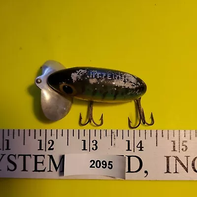 Vintage Fred Aborgast Wood Jitterbug Fishing Lure Tackle Akron Ohio Antique • $4.99