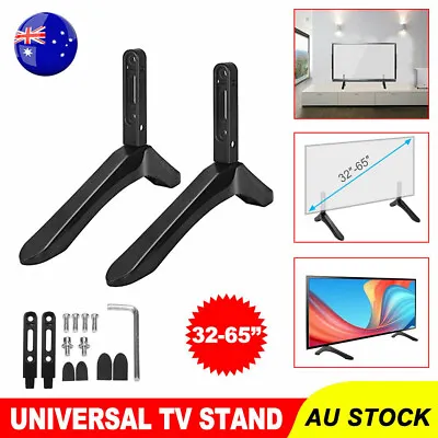 $25.79 • Buy Universal Table Top TV Stand Leg Mount LED LCD Flat TV Screen For Sony LG