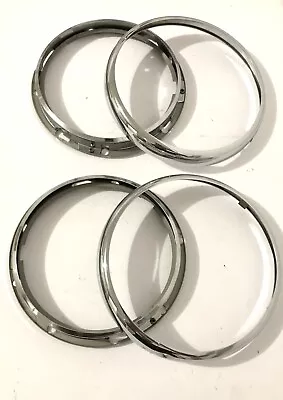 Land Rover Series 22a Headlight Inner & Outer Retaining Rings / Chrome Bezels • $65