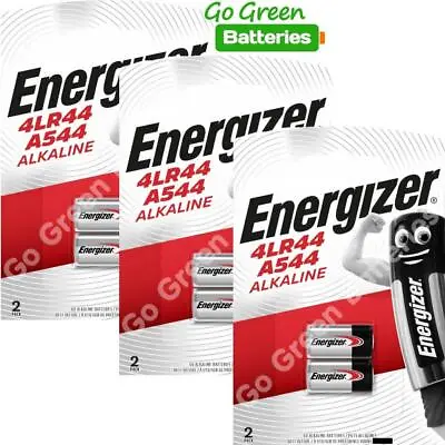 6 X Energizer 4LR44 6V Alkaline Battery A544 3131 PX28A • £7.99