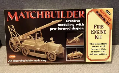 £17.49 • Buy Early 1900 FIRE ENGINE Matchstick Model Craft Kit Match-Builder New Woodwork