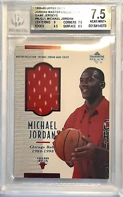 Michael Jordan 1999-00 Upper Deck Jordan Master Collection Game Jerseys BGS 7.5 • $675