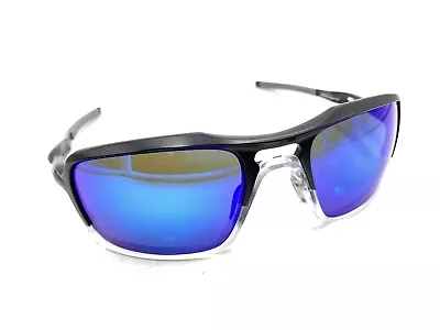 Oakley Triggerman OO9266-04 Matte Black Clear Sunglasses Gray Lens 59-20 137 • $149.99