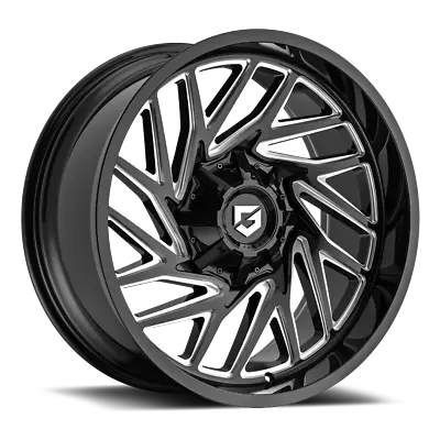 Gear Off-Road 20x9 Wheel Gloss Black Milled 769BM 6x135/6x5.5 0mm Aluminum Rim • $259.99