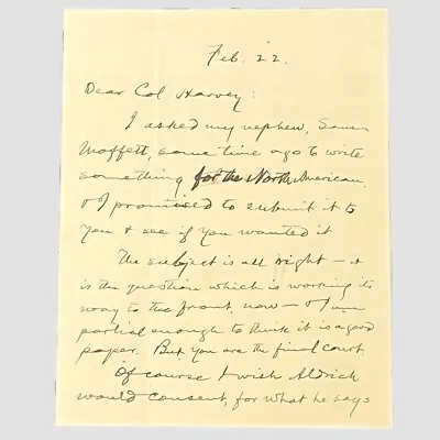 Mark Twain Autograph Letter Signed Samuel Clemens • $5549.18