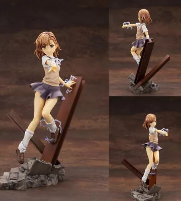 Anime A Certain Scientific Railgun Misaka Mikoto Figure Girl PVC Model Toy 26cm • $24.99