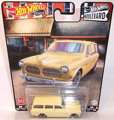 2022 Hot Wheels 1:64 Premium Boulevard #50 Cream Volvo P200 Amazon Estate • $14.99