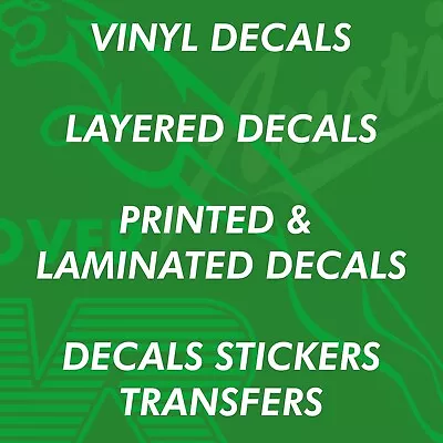 Vinyl Decals Stickers Transfers Automotive Car Van Truck Custom Bespoke Retro (d • £5.99