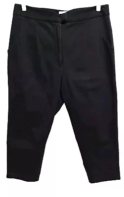 Kuwaii Womens Tailored Capri Pants Trousers Size 14 Black • $95