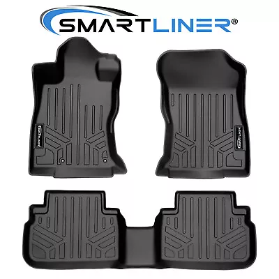 SMARTLINER Floor Mats 2 Row Set Black For 2019-2024 Subaru Forester • $129.99