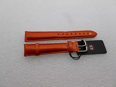 Genuine Michele 16mm  Orange  Patent  Watch Band Strap New • $24.77