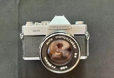Vintage Mamiya/Sekor 500 DTL Film Camera With 100mm Lens  • $7.28