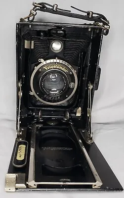 Voigtlander Avus 6x9 Plate Folding Camera With With 10.5cm F4.5 Skopar Lens • $59.99