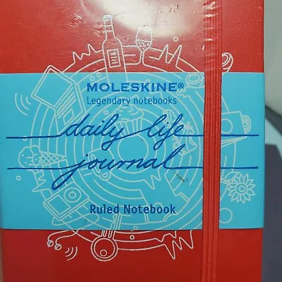 Sealed New Moleskine Daily Life Journal Notebook 3.5” X 5.55  Red 192 Pages • $6.95