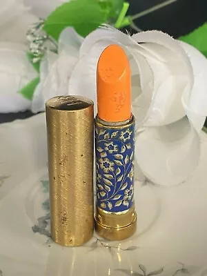  Vintage Helena Rubinstein Le Lipstick Floral Metal Tube   New Plush Pink • $33.29