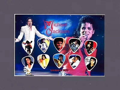 Michael Jackson Matted Picture Guitar Pick Set Limited Thriller Betty Jean • $25.50