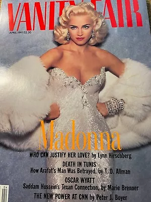 Madonna  Vanity Fair Magazine  April 1991   Free Shipping • $25