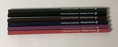 Set 6 Vintage Walt Disney Productions Mickey’s Pencil Mickey Mouse Color Pencils • $13.45