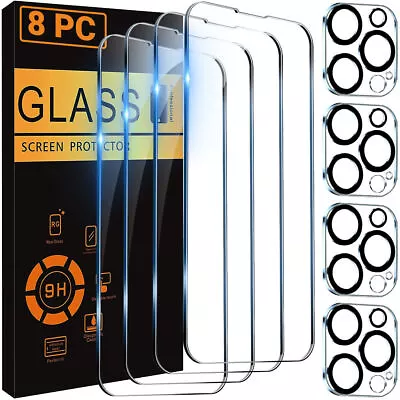 For IPhone 15 14 13 12 11 Pro Max Tempered Glass Screen Camera Lens Protector • $4.09